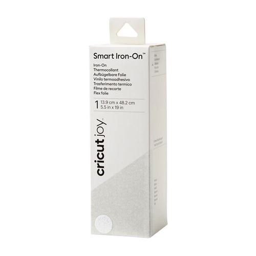 Vinile Smart Iron-on Bianco Glitter Termoadesivo per Cricut Joy