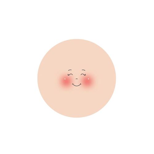 Visi in tessuto Becky diam. cm 7,5