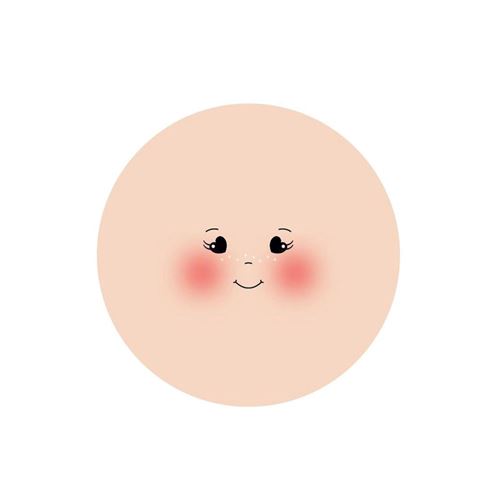 Visi in tessuto Mery diam. cm 13