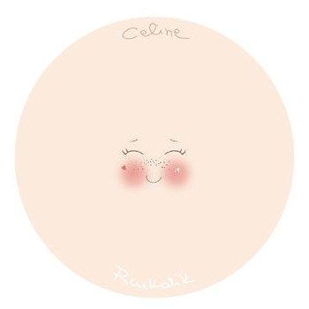 Viso stampato su tessuto Celine