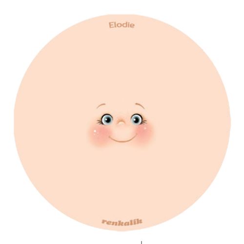 Viso stampato su tessuto Elodie