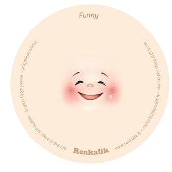 Viso stampato su tessuto Funny