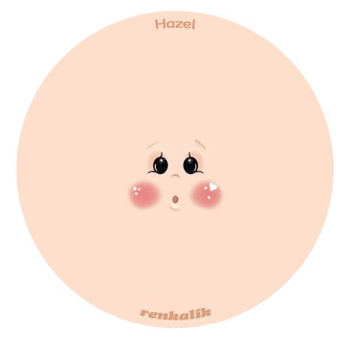 Viso stampato su tessuto Hazel