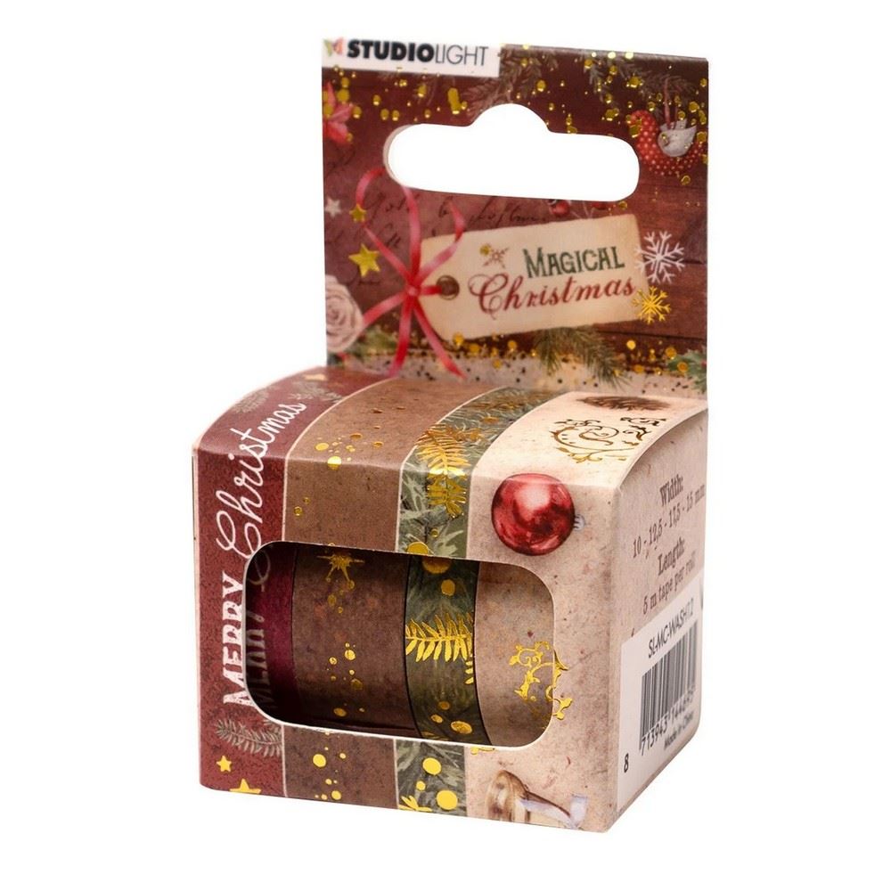 Washi Tape Magical Christmas 4 rotoli