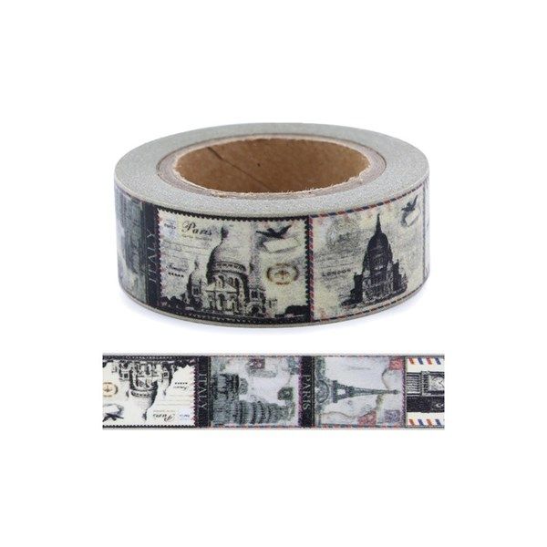 Washi Tape Vintage Monuments