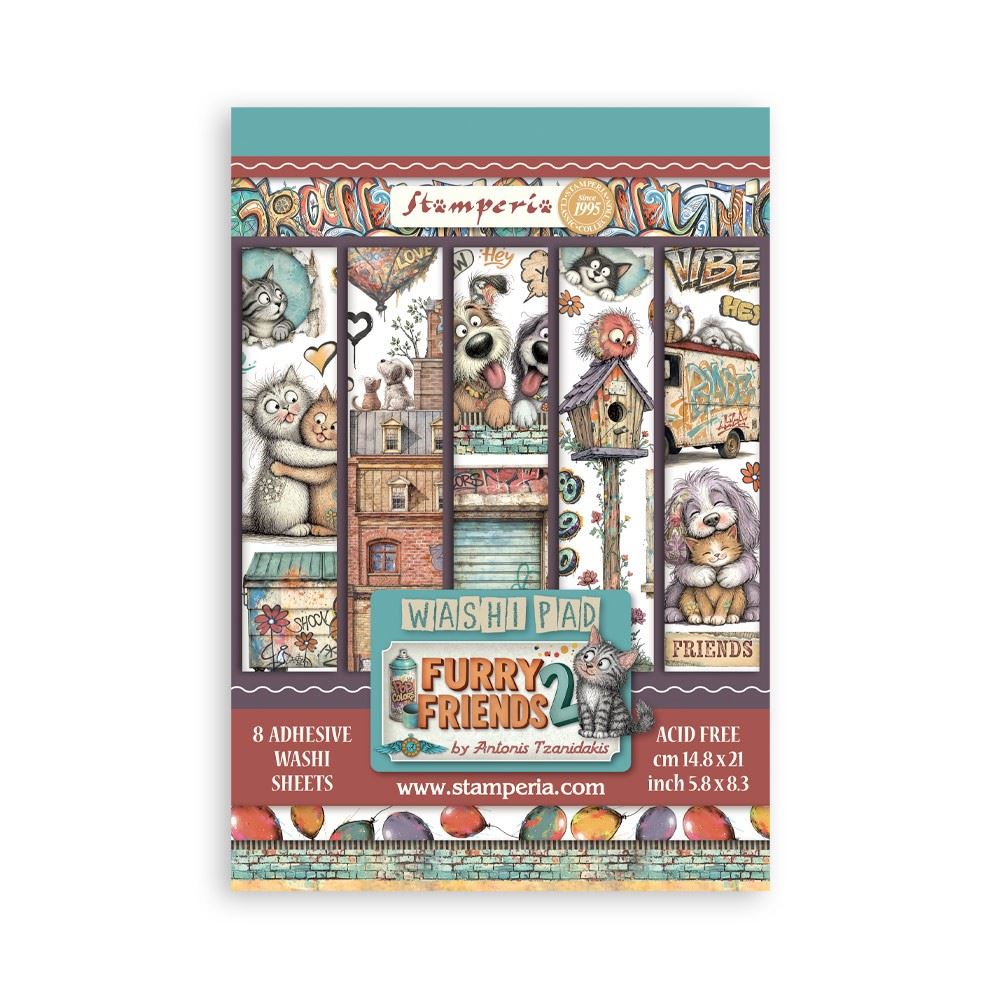 Washi pad Furry Friends 2