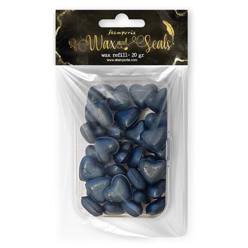 Wax & Seals Ricarica Cuori Pearl deep blue