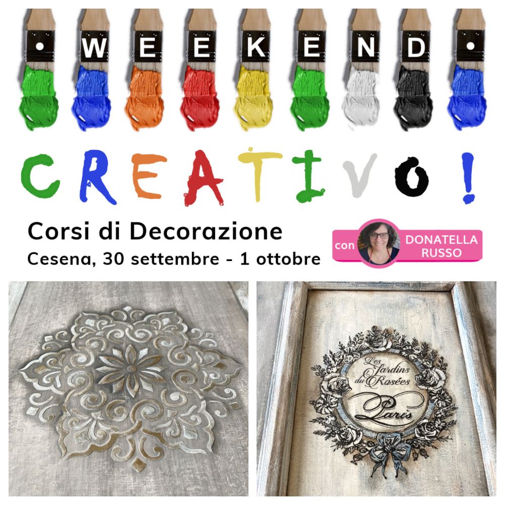 Weekend Creativo: Domenica 1 ottobre - Solo Pomeriggio