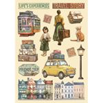 Wooden Shape Colorato Art of Travelling