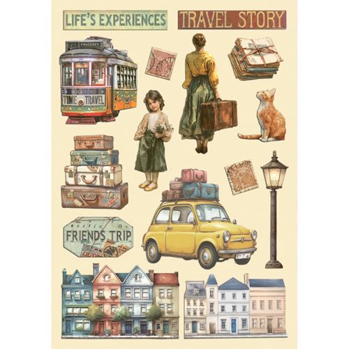 Wooden Shape Colorato Art of Travelling