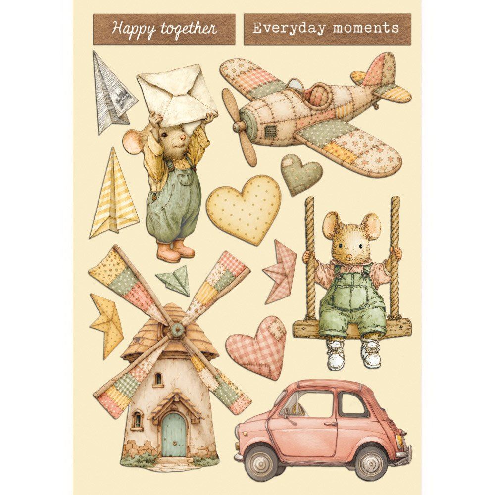 Wooden Shape Colorato Cozy Family