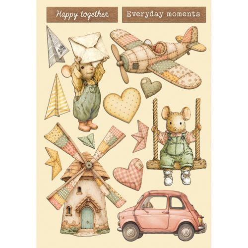 Wooden Shape Colorato Cozy Family