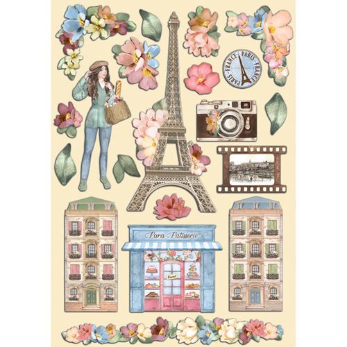 Wooden Shape Colorato Create Happiness Oh lá lá