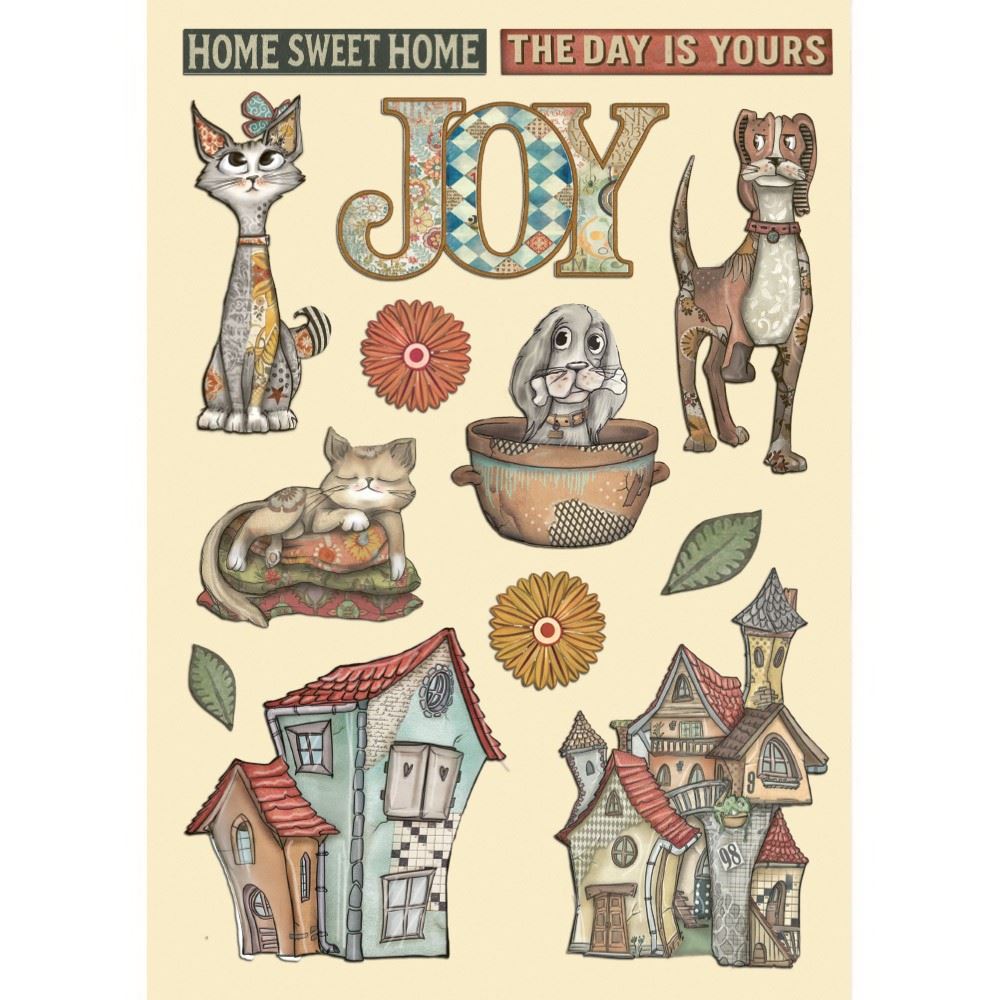 Wooden Shape Colorato Furry Friends