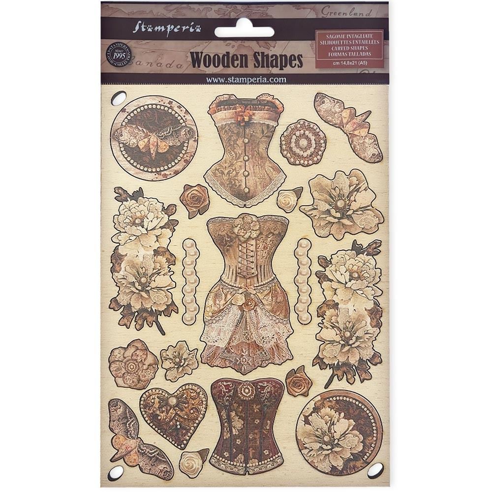 Wooden Shape Colorato Old Lace