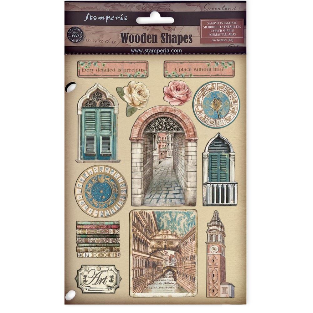 Wooden Shape Colorato Venice City of Art