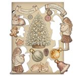 Wooden Shape Colorato White Christmas