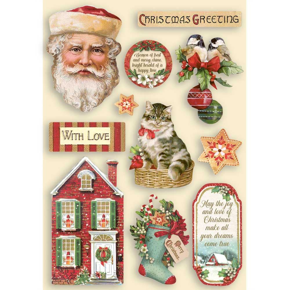 Wooden frame colorato Classic Christmas