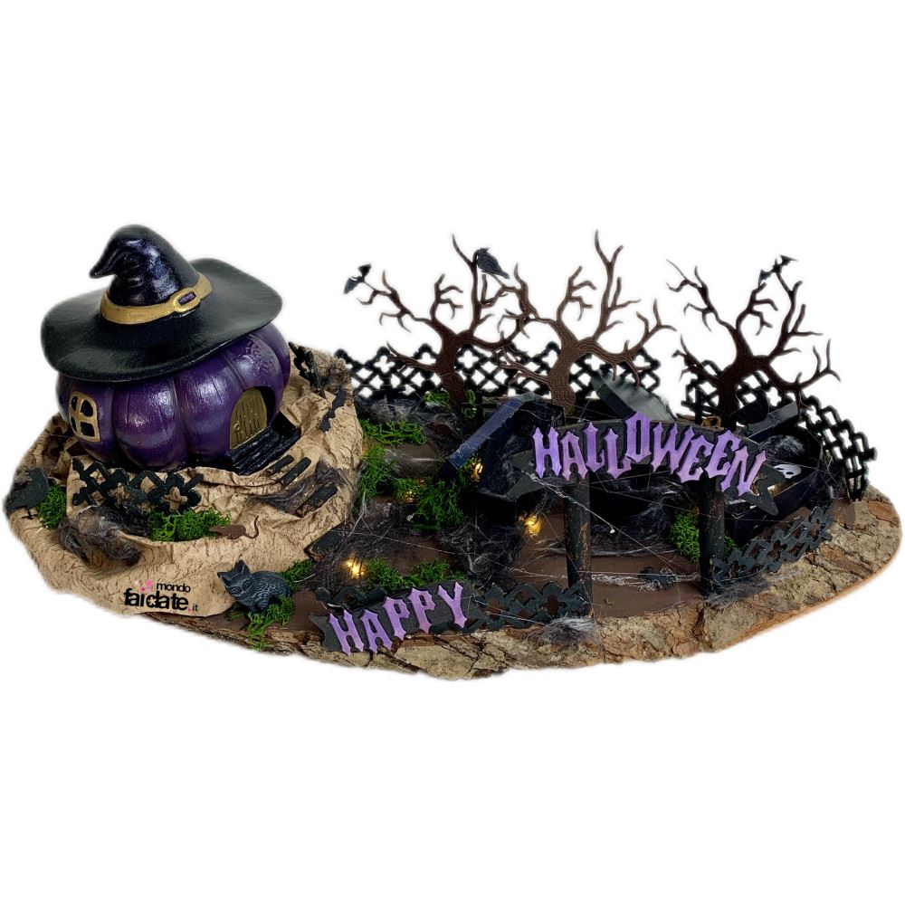 3 Centrotavola Di Halloween In Legno – Cartelli Decorativi Con Scritte Simpatiche Per Tavolo, Festa A Tema