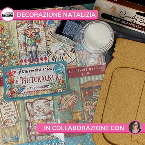 Decorazione natalizia con The Nutcracker di Stamperia