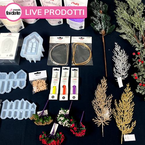Venerdì Live: Candele, Stampi in Silicone, Pannolenci stampati, Botanica