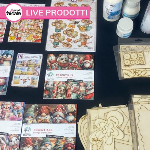 Novità della Settimana: Sagome in legno, Blocchi di Carte Scrap, Scatole Contenitori, Pannolenci, Junk Journal