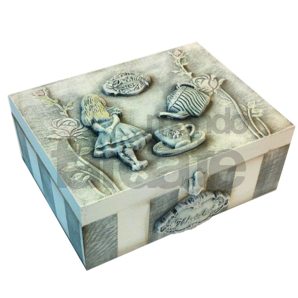 Scatola esagonale in legno decorata a decoupage. - Feste - Idee reg... | su